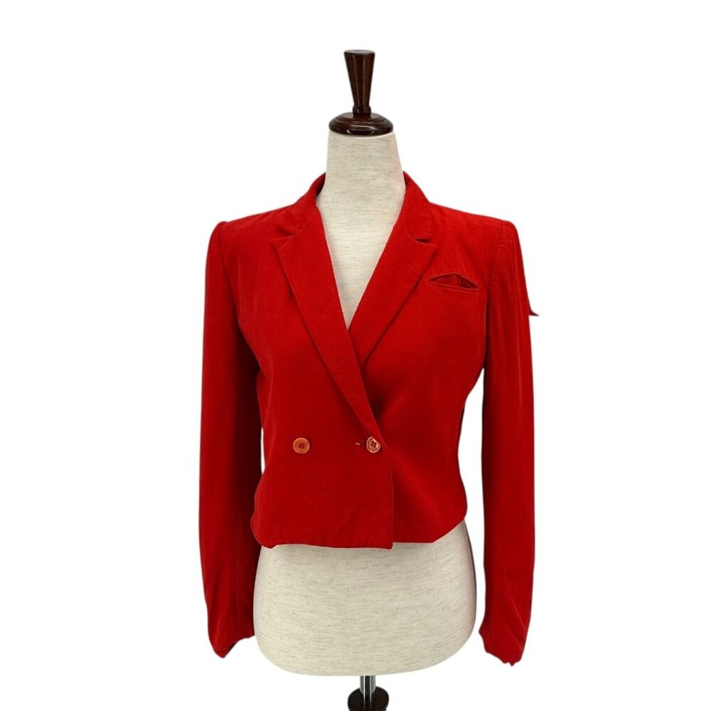 Vintage Renlyn By GL Womens 6 Suit Skirt Jacket Red 1940s 1950s Retro ****READ**